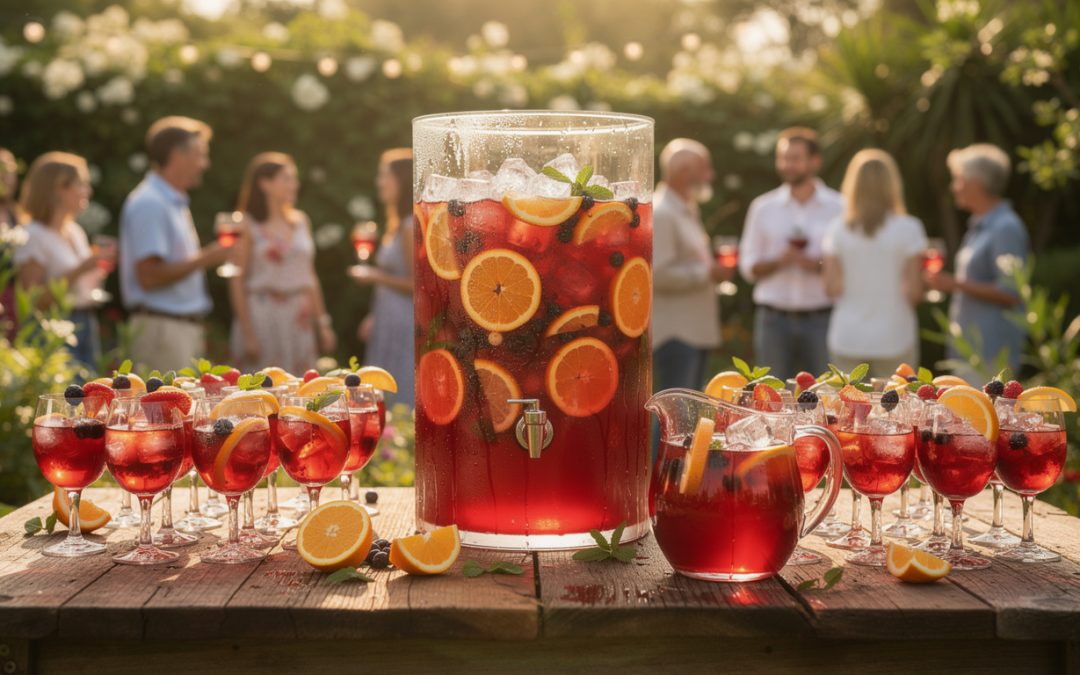 Combien de litre de sangria prévoir pour 50 personnes lors de votre événement