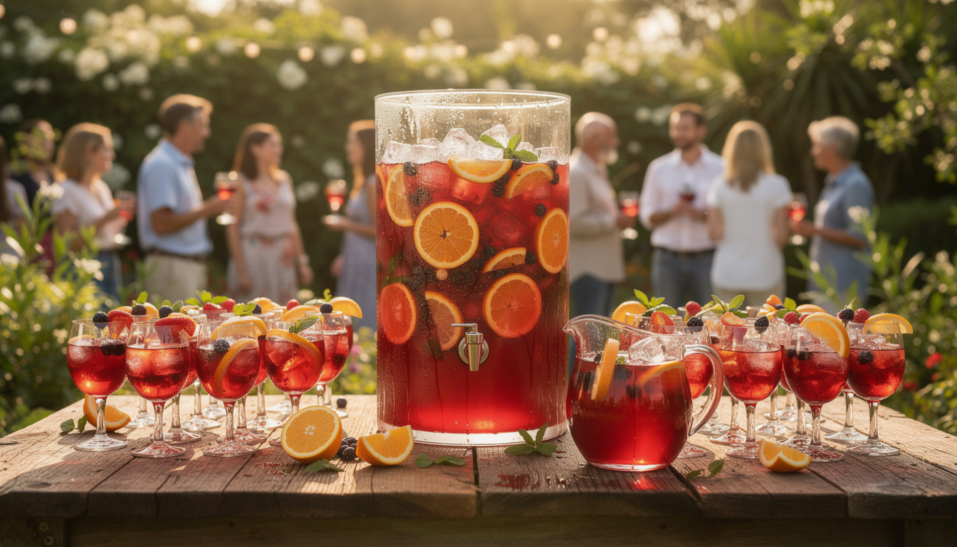 Combien de litre de sangria prévoir pour 50 personnes lors de votre événement découvrez combien de litres de sangria prévoir pour 50 personnes afin de réussir votre événement convivial sans manque ni gaspillage.