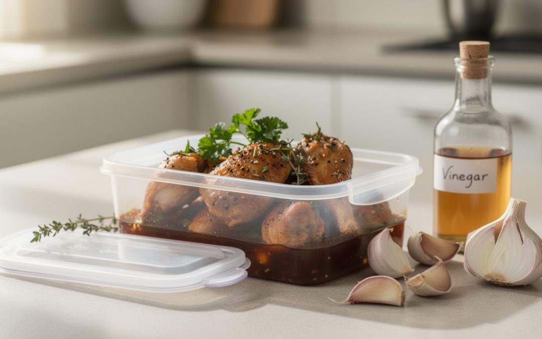 Recette facile de poulet au vinaigre en tupperware pour un repas savoureux