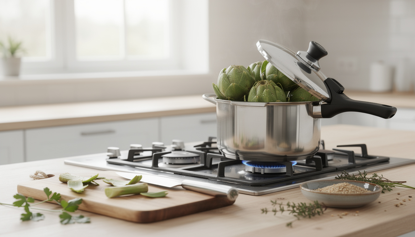 Temps de cuisson des artichauts en cocotte-minute : guide rapide et efficace découvrez notre guide rapide et efficace pour cuire parfaitement vos artichauts en cocotte-minute. gagnez du temps et savourez des artichauts tendres et délicieux.