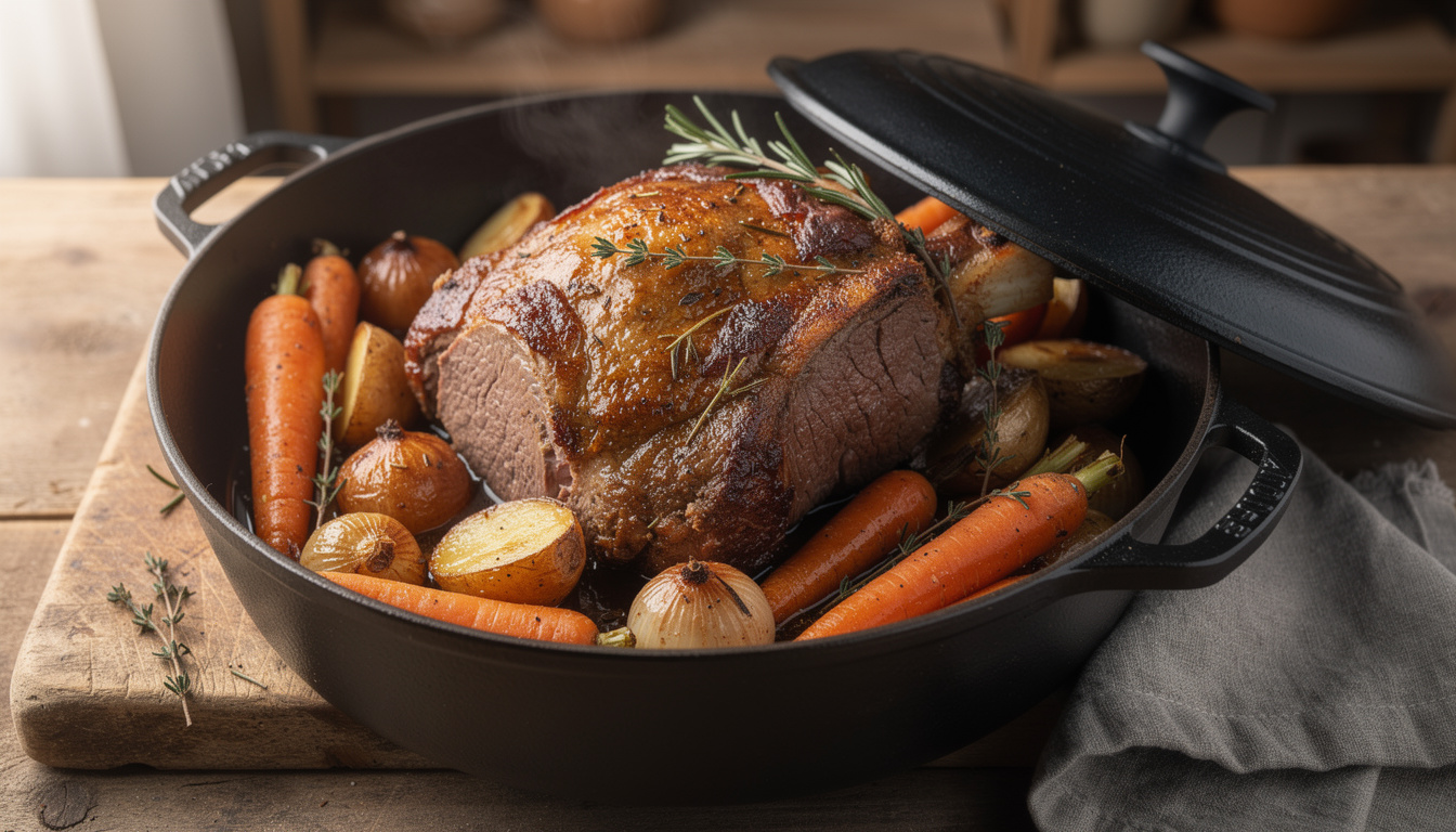 épaule de chevreuil à la cocotte en fonte : une recette savoureuse et facile découvrez notre recette savoureuse et facile d'épaule de chevreuil à la cocotte en fonte, idéale pour un repas gourmand et réconfortant.