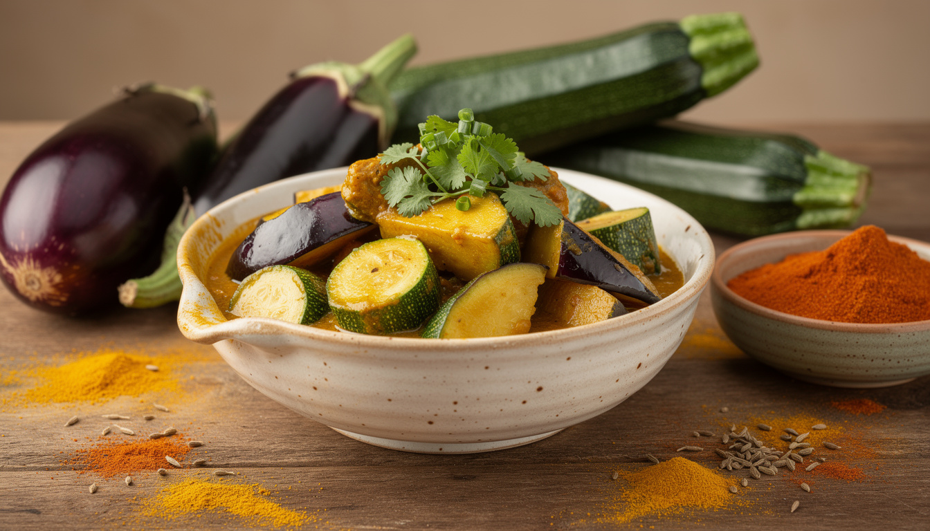 Aubergine courgette curry : recettes savoureuses et faciles à préparer découvrez des recettes savoureuses et faciles à préparer avec aubergine, courgette et curry pour des plats pleins de saveurs et de couleurs.