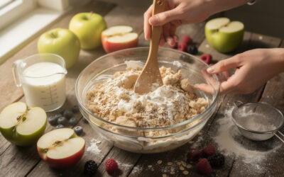 Comment préparer un crumble sans beurre avec du yaourt léger
