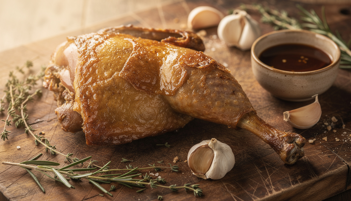 découvrez nos astuces pour préparer une cuisse de pintade confite savoureuse et tendre, parfaite pour un repas gourmand et raffiné.