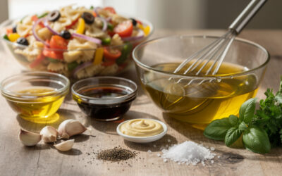 Comment préparer une vinaigrette parfaite pour salade de pâtes