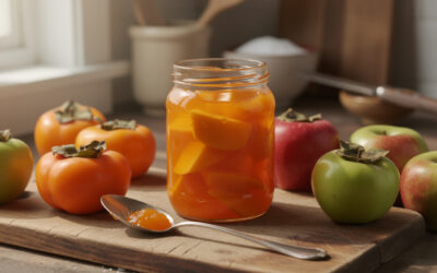 Confiture de kaki et pommes : recette simple et savoureuse