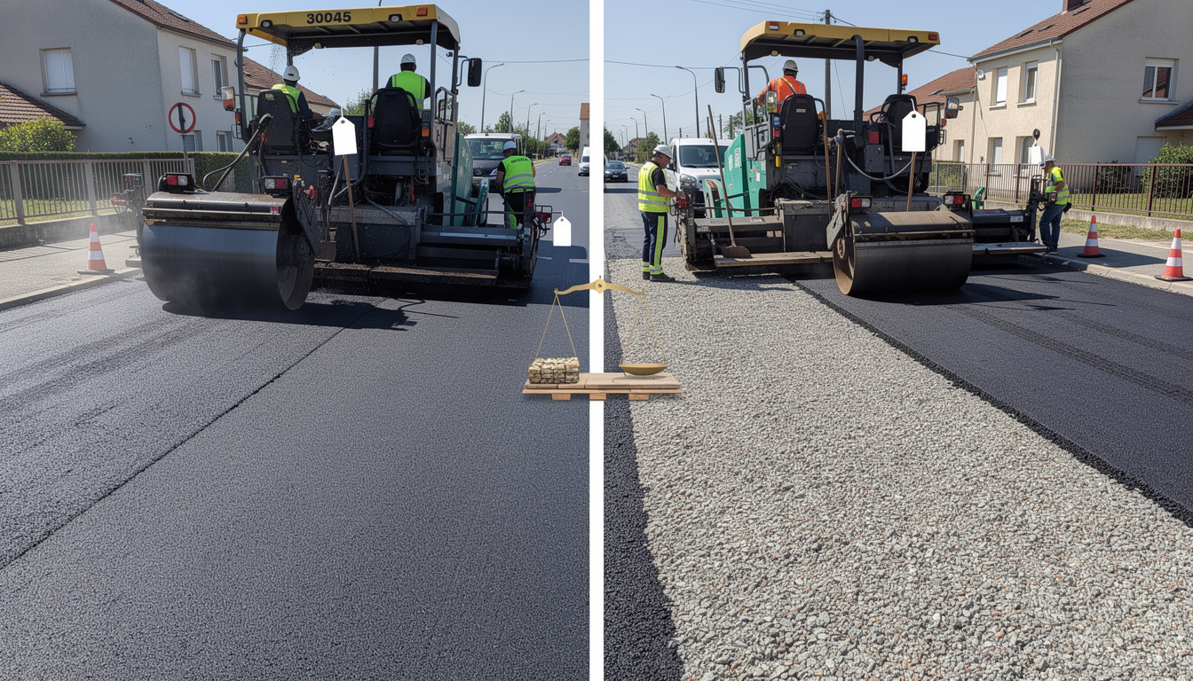 Différence de prix entre enrobé et bicouche : que choisir pour vos travaux de voirie découvrez la différence de prix entre l'enrobé et le bicouche pour vos travaux de voirie et choisissez la solution la plus adaptée à votre budget et vos besoins.