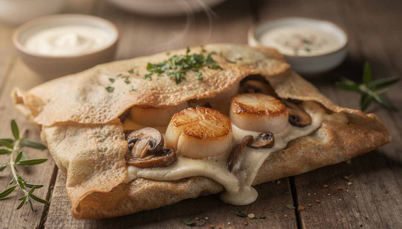 Galette aux noix de saint jacques et champignons : recette raffinée et facile découvrez notre recette raffinée et facile de galette aux noix de saint-jacques et champignons, parfaite pour un repas gourmand et élégant.