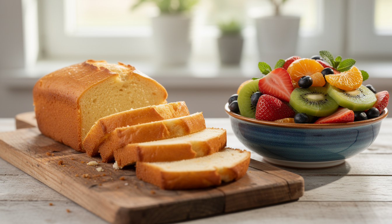 Gâteau facile et rapide à préparer pour accompagner une salade de fruits découvrez une recette simple et rapide de gâteau parfait pour accompagner une salade de fruits, idéal pour une pause gourmande et légère.