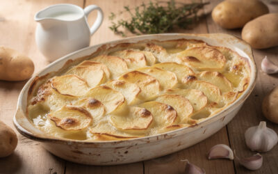 Gratin dauphinois au lait sans crème : recette simple et savoureuse