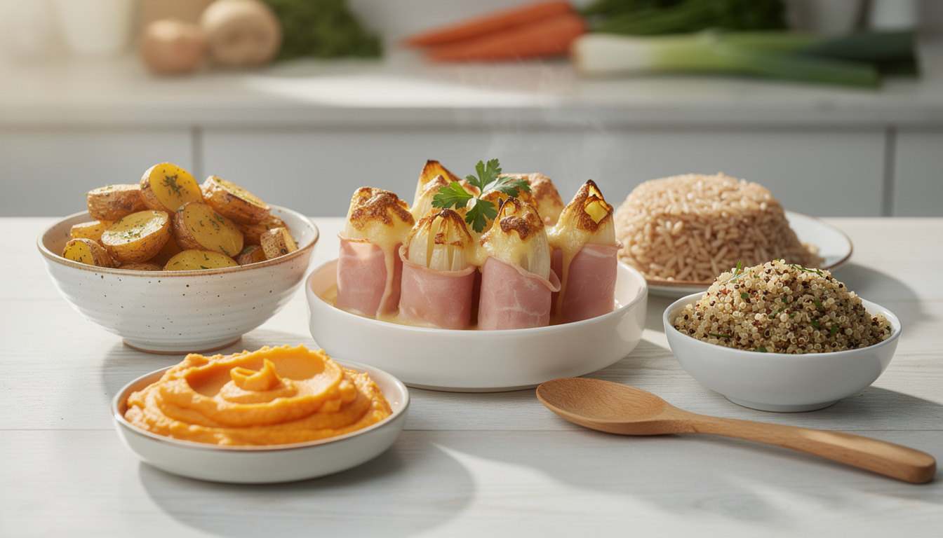 découvrez quel féculent accompagner avec des endives au jambon pour composer un repas équilibré, savoureux et nutritif.
