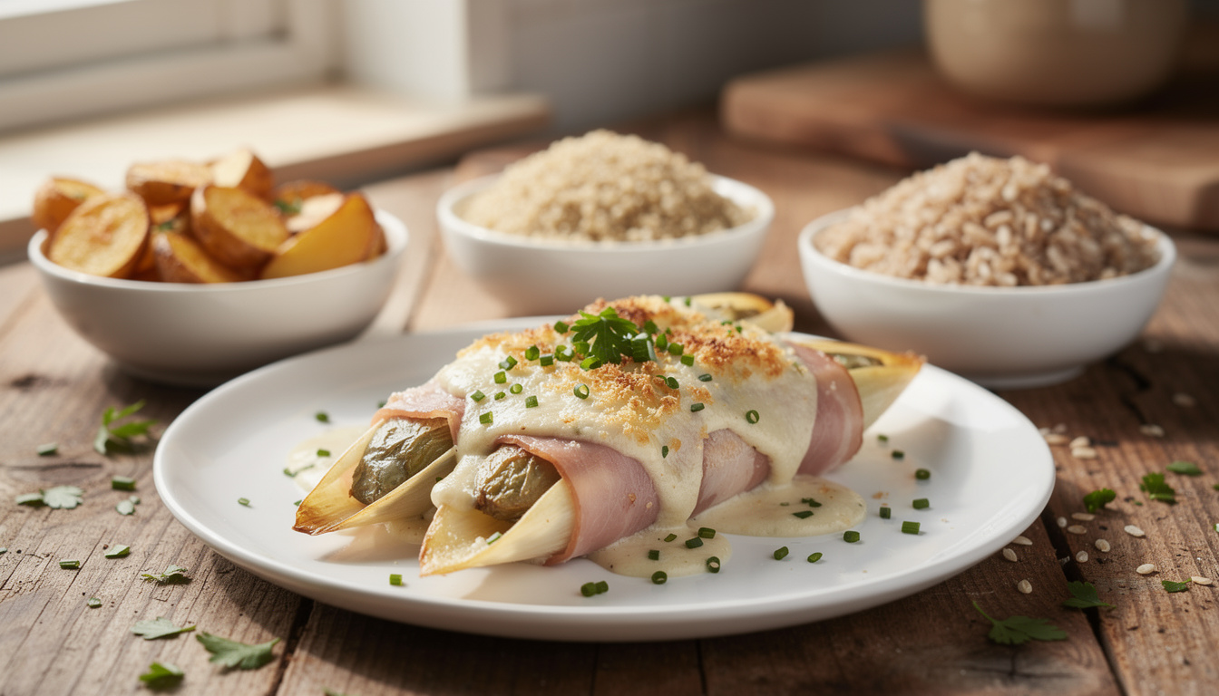 découvrez quel féculent accompagner avec des endives au jambon pour préparer un repas équilibré, savoureux et nutritif.