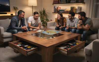 Table basse pour jeux de société : comment choisir le modèle idéal pour vos soirées