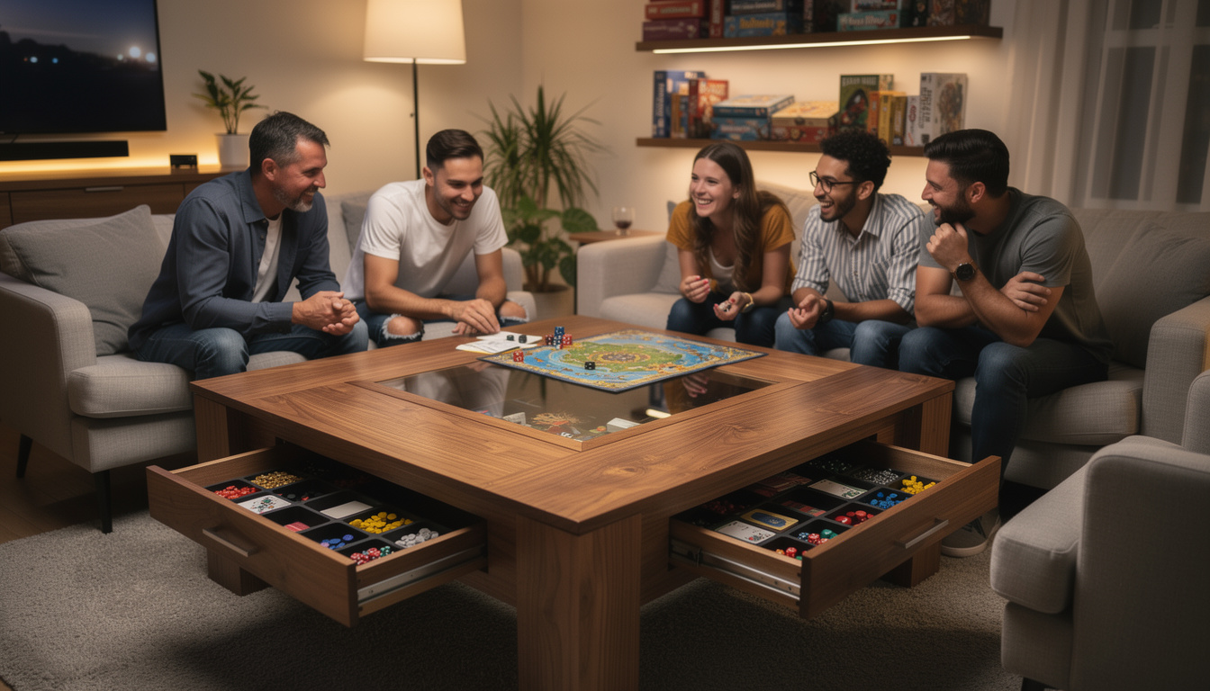 Table basse pour jeux de société : comment choisir le modèle idéal pour vos soirées découvrez comment choisir la table basse idéale pour vos soirées jeux de société, alliant confort, praticité et style pour des moments conviviaux réussis.