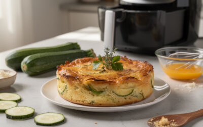 Comment réussir un flan de courgettes croustillant à l&rsquo;air fryer